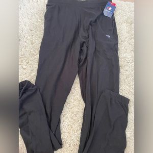 mens champion black sweatpants, never worn/new with tags, medium